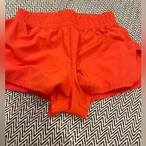 Vibrant Orange Women's Athletic Shorts